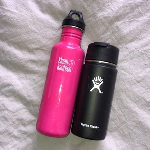 Hydro Flask and Klean Kanteen bottles